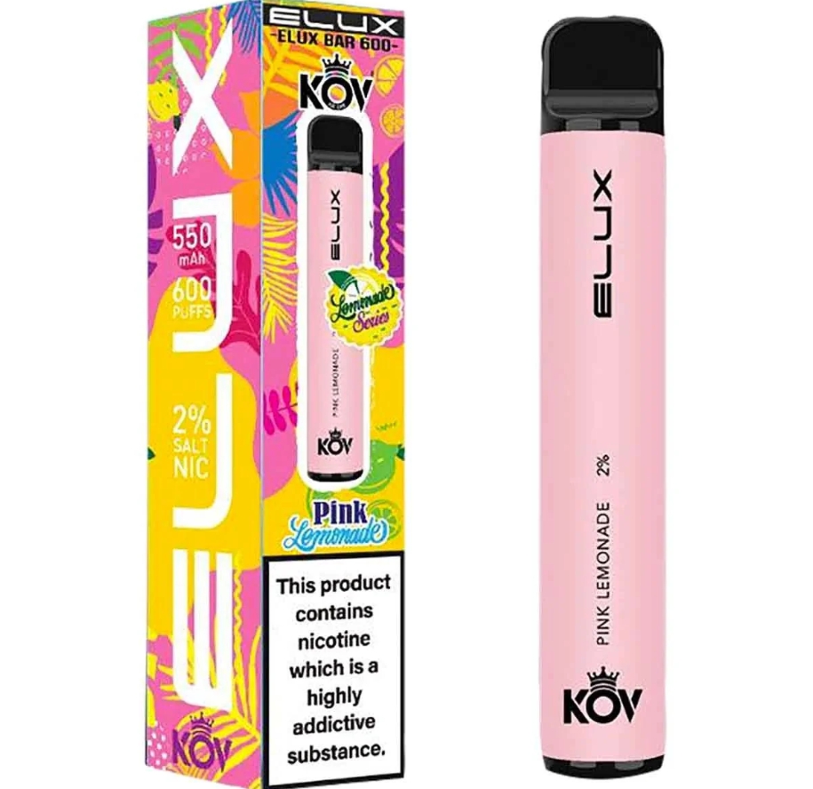 Elux Bar 600 Lemonade Series Vape - לימונדה ורודה: חווית אידוי מרעננת בשוק הישראלי של 2025